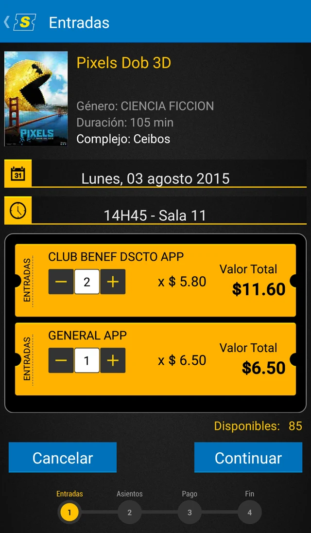 Supercines screenshot