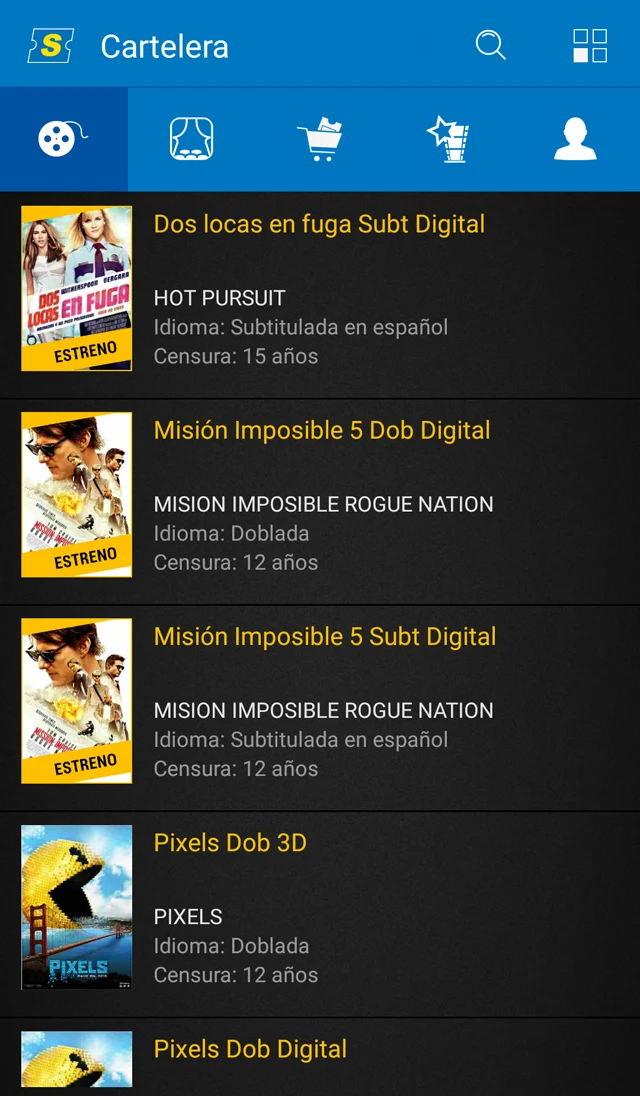 Supercines screenshot